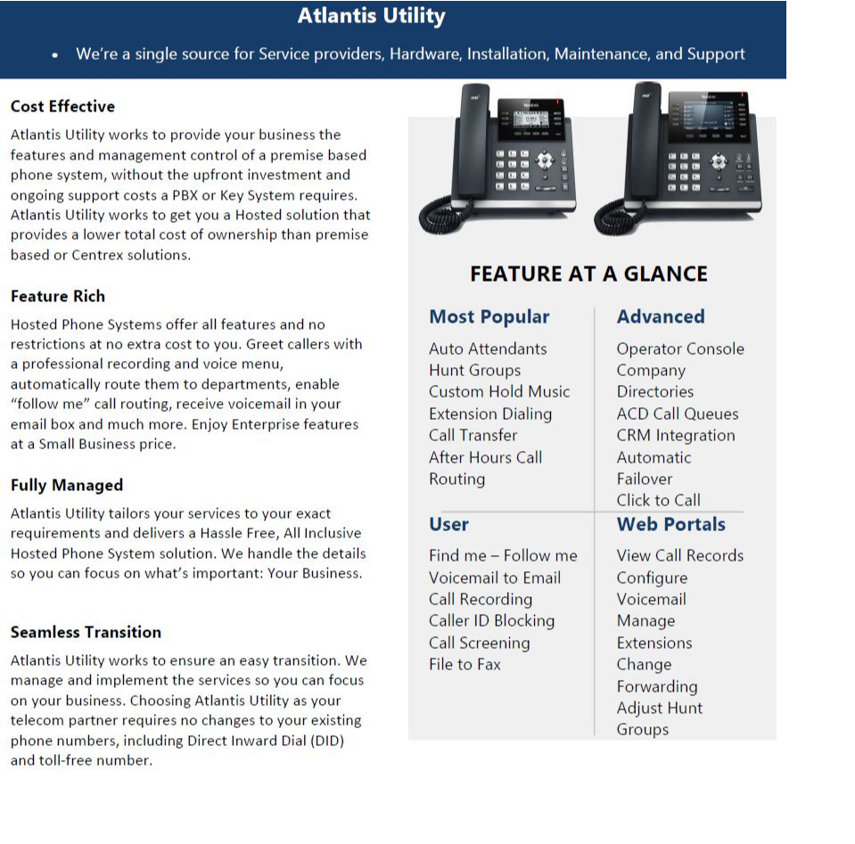 Atlantis about services
